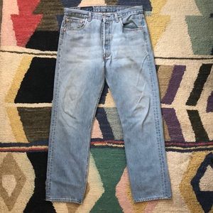 Vtg 501s white washed made in USA